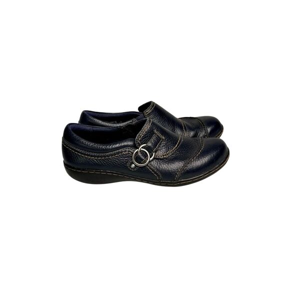 Clark’s blue leather Ashland indigo loafers size 6 - Picture 5 of 12